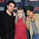 Taylor York, Hayley Williams, and Zac Farro of Paramore